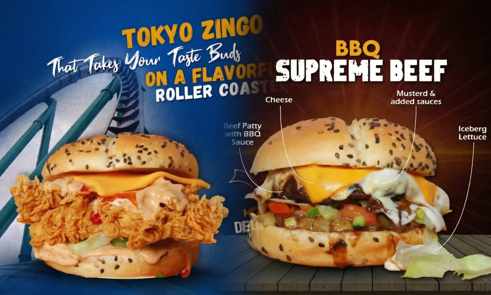 Loaded beef burger at Burger Store
